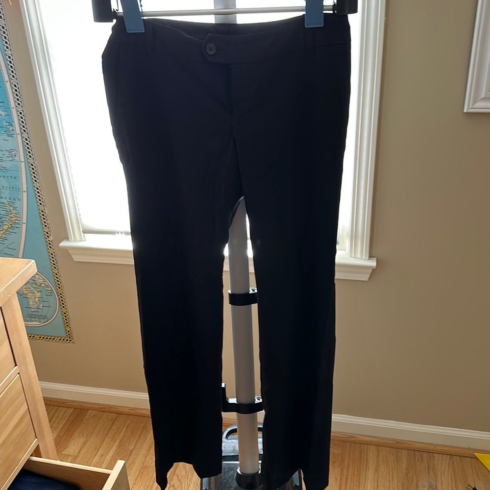 Banana Republic black strait leg trousers